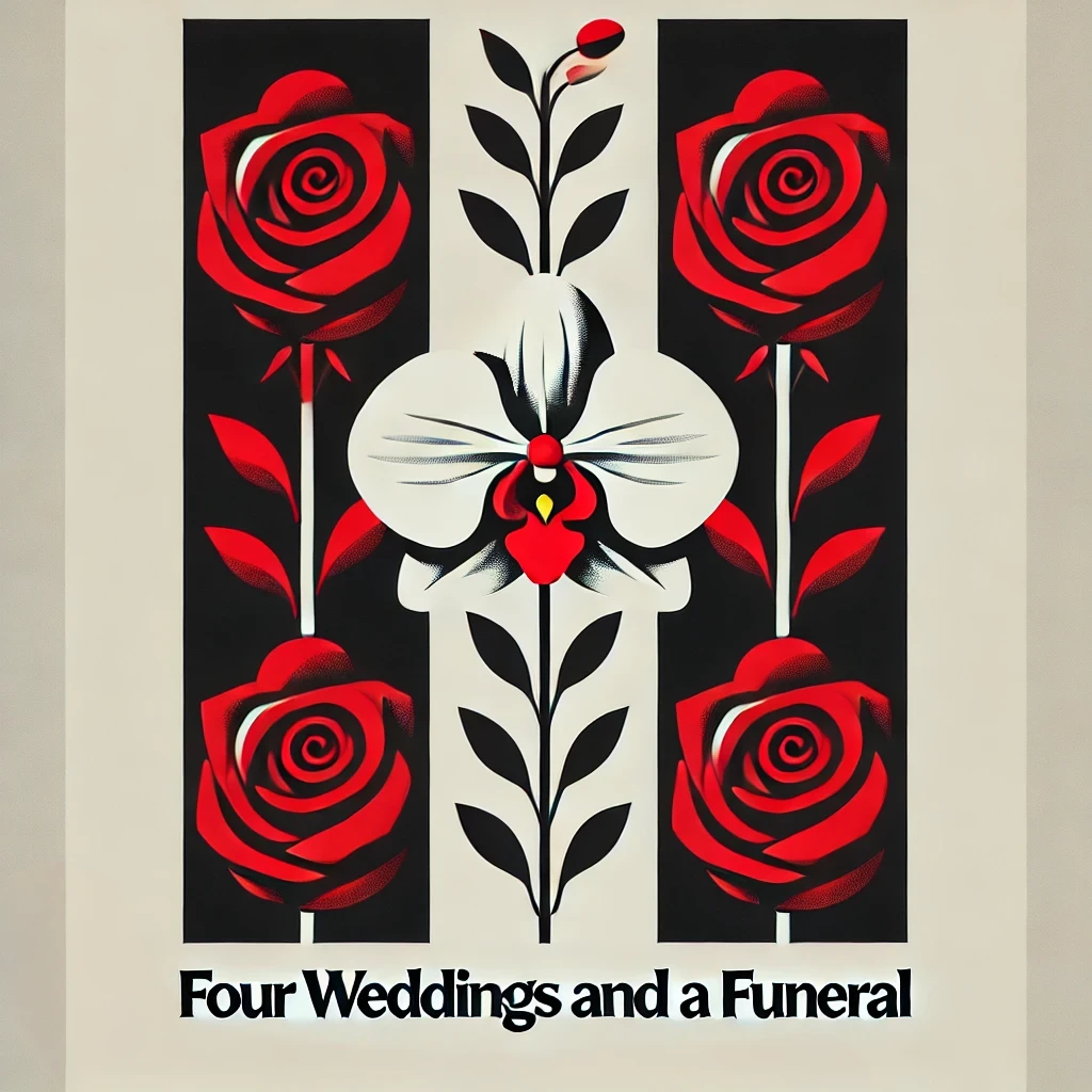 Cover image for the ESL extensive viewing guide Four Weddings and a Funeral