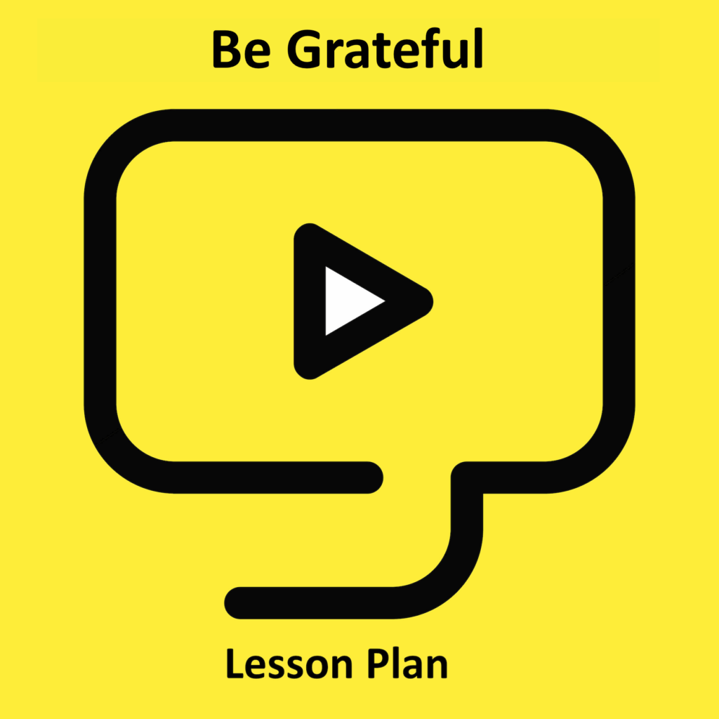 Link to full downloadable ESL video lesson plan on the theme of being grateful – ideal for A2–B1 students
